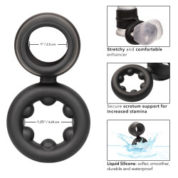 alpha ring by Calextotics Ballstretcher Silicone Magnum Alpha Noir